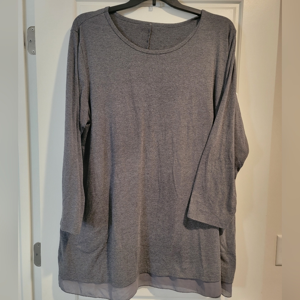 Plus Size 4x Grey Tunic